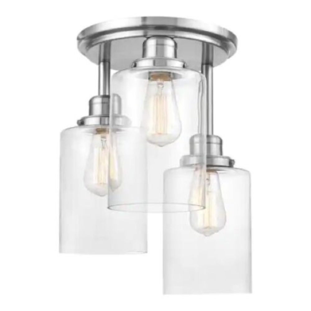 Globe Electric Annecy 3 Light Flushmount Fixture